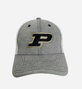 Purdue Boilermakers Zephyr Flexible Fit Baseball Hat Cap Adult Size Medium Grey  - Picture 1 of 7