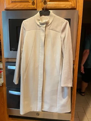 Abrigo largo para mujer Helmut Lang cremallera frontal forrado verde claro mediano Foto 1 de 4