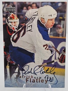 PATRICK FLATLEY 1995-'96 UPPER DECK BE A PLAYER AUTOGRAPH - Picture 1 of 2