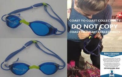 Missy Franklin EE. UU. Gafas de natación de oro olímpicas firmadas a prueba Beckett certificado de autenticidad Foto 1 de 4
