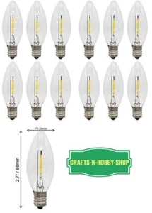 Lot of 12 LED ~ Welcome Candle Lamp Replacement Candle Bulbs 0.7 Watt - Picture 1 of 1