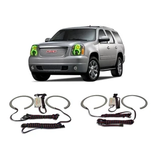 Bright Green Angel Eye Headlight Halo kit for GMC Yukon 07-13 - Bild 1 von 5