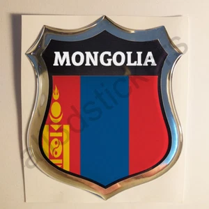 Autocollant Mongolie Emblème Adhésif Mongolie Drapeau 3D Résine Voiture Moto - Imagen 1 de 1