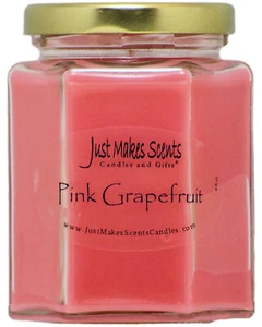 Rosa Grapefruit Kerze Neu Hexagon Glas von Just Makes Scents - Bild 1 von 4