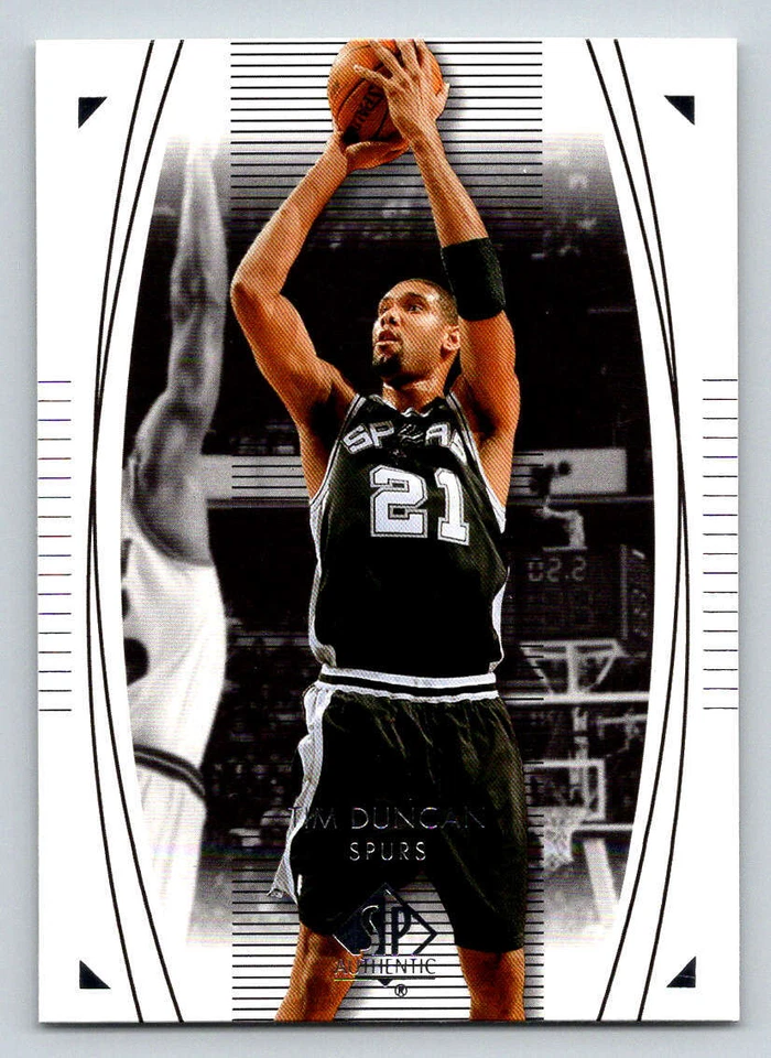 2003-04 SP Authentic #77 Tim Duncan (ref 193232) - Image 1 of 2