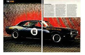 1967 CHEVROLET CAMARO Z/28 SUNOC0 SPECIAL / ROGER PENSKE ~ 2-PAGE ARTICLE / AD - Imagen 1 de 1