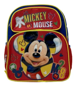 Mochila de lona pequeña Mickey Mouse Disney 3D Pop Applique de 12 pulgadas 3286 nueva - Imagen 1 de 2
