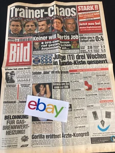 BILD ZEITUNG vom 9.9.1998 mit AYRTON SENNA FORMEL 1 + DFB NATIONALTRAINER CHAOS - Bild 1 von 3