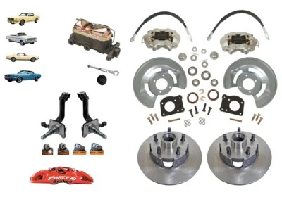 Ford Fairlane 1968 kit de frenos de disco delanteros sin alimentación con husillos de alta resistencia Foto 1 de 4