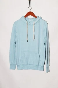 Onia Men's Light Blue Pullover Hoodie French Terry Front Pocket size S - Picture 1 of 6