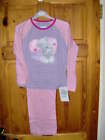 GIRLS TATTY TEDDY PYJAMAS CHOICE OF TWO DESIGNS  - PINK or WHITE AGES 3/4 - 5/6