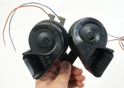 2006-2011 mercedes gl450 ml350 low high pitch tone note horn signal pair 2 oem - Image 1 of 4