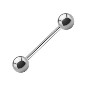 Treuheld® - 1,2 mm Piercing Stab - Barbell - Silber - 28 Größen (4481v) - Imagen 1 de 3