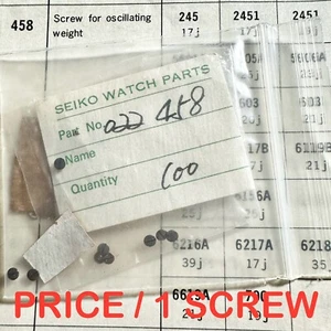 NOS SCREW FOR OSCILLATING WEIGHT SEIKO 4006 5606 5626 6105 6138 6217 6246 ETC. - Picture 1 of 2
