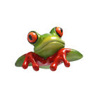 Handmade Frog Sculpture - Ideal for Home/Office/Laptop Decoration