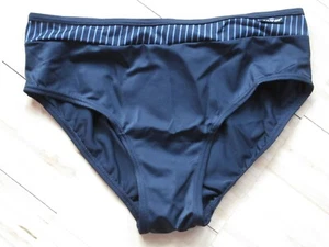 modisches Bikinihöschen Badehose Short elemar gestreift Passe Bikini Slip - Bild 1 von 2