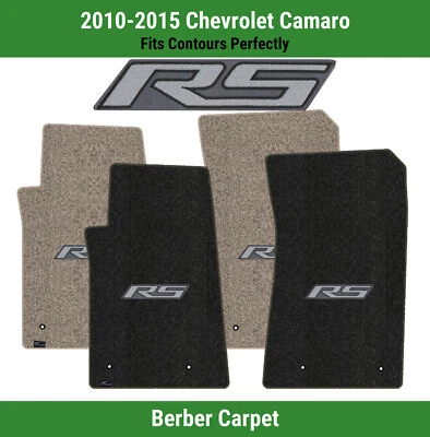 Lloyd Berber Front Carpet Mats for '10-15 Chevrolet Camaro w/Graphite RS Logo - Image 1 of 4