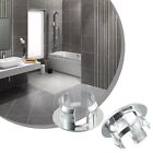 New 2 Pcs Bathroom Basin Sink Overflow Ring Chrome Hole Cover Cap Inserts Round