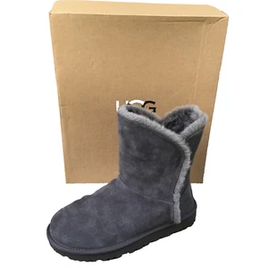 Ugg Classic Short Fluff High-Low Boots Style #1103746 Women Size 7 Gray Suede - Picture 1 of 15