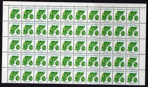 6c Australia 1973 Chrysoprase Gemstone Gem Block of 50 Stamps MNH - Picture 1 of 1