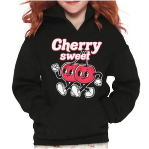 Vintage Retro Kawaii Cherry Sweet Cartoon Youth Girls Hoodie Sweatshirts Kids - Picture 1 of 7