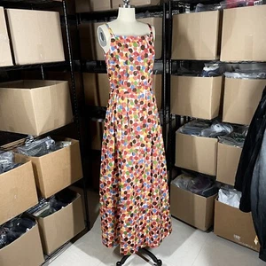 Vintage 70s Marimekko Design Research Dress Women Polka Dot Size 40 / 12 Long - Picture 1 of 24