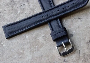 Banda de reloj azul de colección de 18 mm hecha de Lorica transpirable ligero y resistente al agua - Imagen 1 de 3