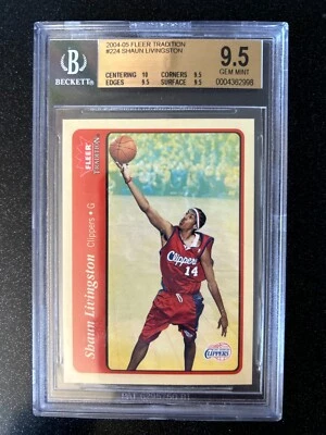 2004-2005 Fleer Tradition Shaun Livingston BGS 9.5 - Imagem 1 de 2