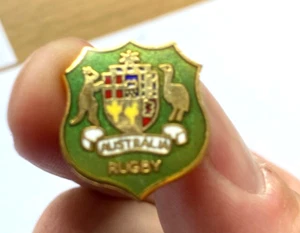22 x AUSTRALIA RUGBY BUTTON PIN 20mm diam LOGO BADGE EMBLEM FAN ENAMEL job lot - Picture 1 of 5