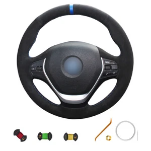 DIY Steering Wheel Cover Full Wrap for BMW 3 Series F30 F34 F22 F23 F20 F21 I - Picture 1 of 12