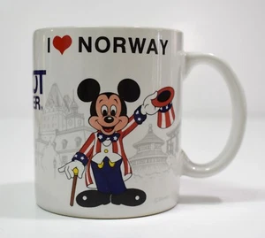 Taza de café I Love Norway Epcot Center Disneyworld Disney World Mickey Mouse - Imagen 1 de 5