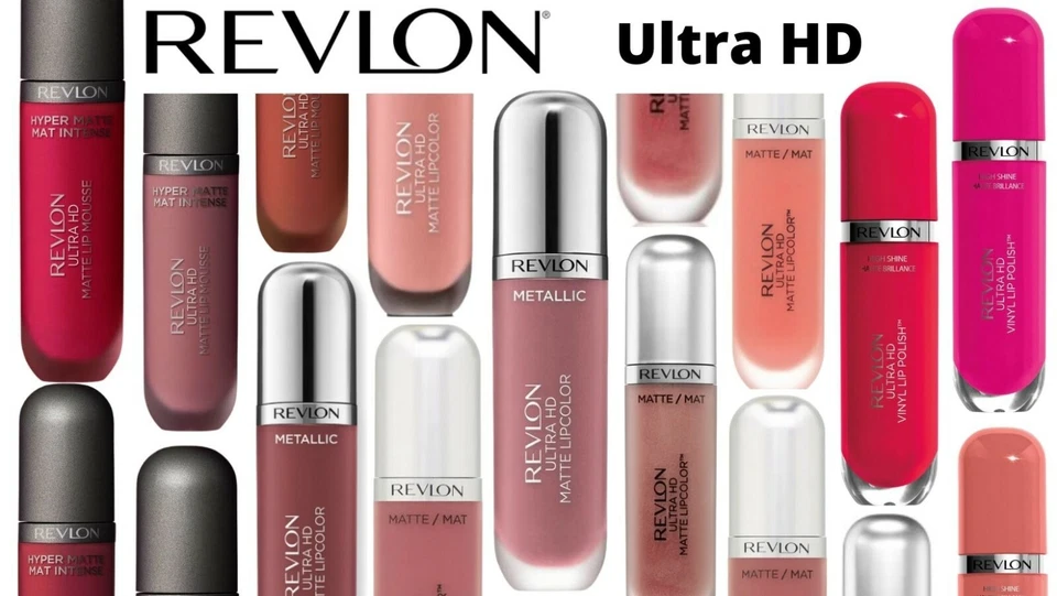 Revlon Ultra HD Matte, Hyper Matte, Metallic Or High Shine Lip Color Brand New - Image 1 of 1