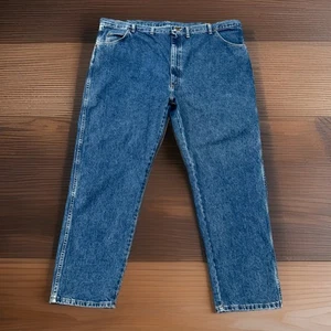 Blaue Herrenjeans Größe 48 x 30 Wrangler Medium Wash - Bild 1 von 8