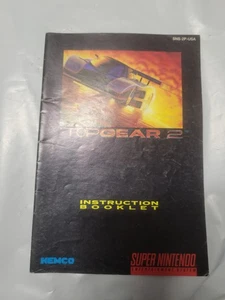 Top Gear 2 (Super Nintendo Entertainment System, 1993) *MANUAL ONLY* - Picture 1 of 2