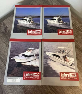 (4) LUHRS BOAT SALES BROCHURE LOT TOURNAMENT 320 380 & 400 SPORT FISHING - Picture 1 of 2