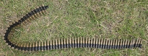 Bullet Belt Plastic Ammo Rounds Army Soldier Rambo Fancy Dress Accessory - Picture 1 of 2