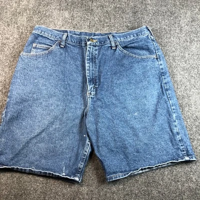 Pantalones Cortos de Denim Wrangler Para Hombres Azul Jean Informal Verano Todos los Días Foto 1 de 4