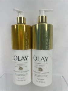 (2) Olay Vitamin C und B3 revitalisierende & feuchtigkeitsspendende Körperlotion - 17oz - Bild 1 von 2