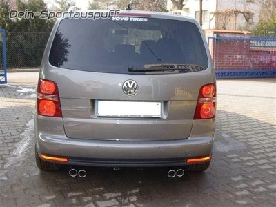 Ulter Acero Inoxidable Doble Escape Deportivo VW Touran 1T 1.4l TSI De 2x70mm - Imagen 1 de 2