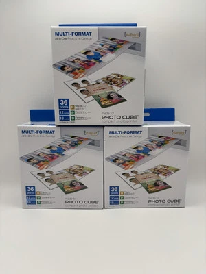 LOT OF 3 NEW  SEALED VuPoint Cartridge for Photo Cube Printer ACS-IP-P20-VP-BX2 - Image 1 of 4