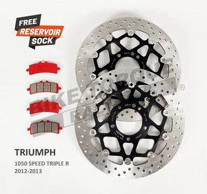 Brembo Serie Oro Front Discs and SA Pads for Triumph 1050 Speed Triple R 2012-13 - Picture 1 of 1