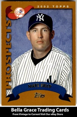 2002 Topps Traded & Rookies Nate Field #T114 New York Yankees Rookie MLB - Image 1 of 2