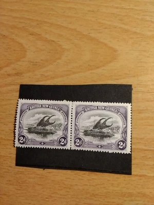 Par de estampillas de Nueva Guinea Británica 1901 2d como nuevas Foto 1 de 3