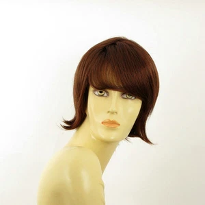short wig for women dark brown copper intense ref: VALERIA 322 PERUK - Imagen 1 de 8