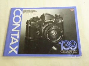 CONTAX 139 Quartz Instruction Manual / Booklet - Picture 1 of 2