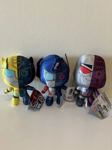 Transformers More Than Meets The Eye Optimus, Bumblebee, Megatron 8” Plush RARE - Picture 1 of 4