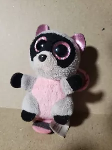 TY Beanie Boos Raccoon Key Clip Glitter Eyes—PL1 - Picture 1 of 3