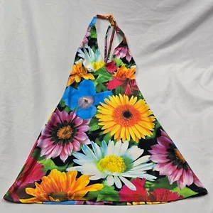 Vestido Halter Sin Tirantes Uncivilizado Fotorreal 3D Flores Años 90 Y2K De Colección Rave S - Imagen 1 de 3