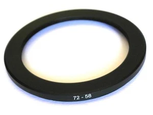 STEP DOWN ADAPTER 72MM-58MM STEPPING RING 72 TO 58MM 72-58 STEP DOWN RING - Picture 1 of 1