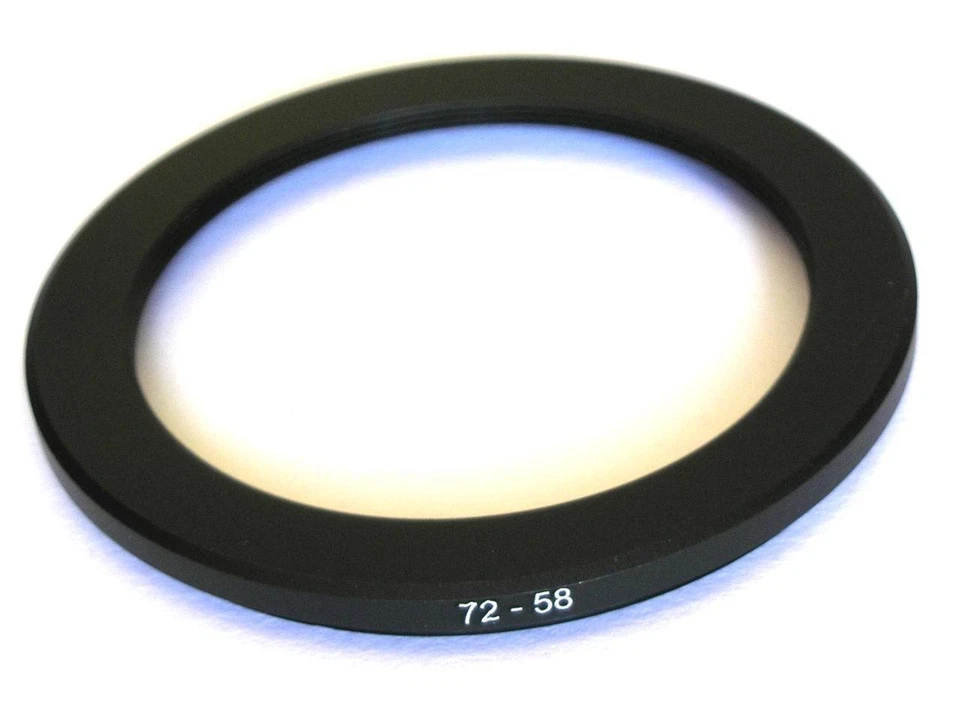 STEP DOWN ADAPTER 72MM-58MM STEPPING RING 72 TO 58MM 72-58 STEP DOWN RING - Image 1 of 1